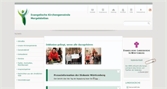 Desktop Screenshot of ev-kirche-mergelstetten.de